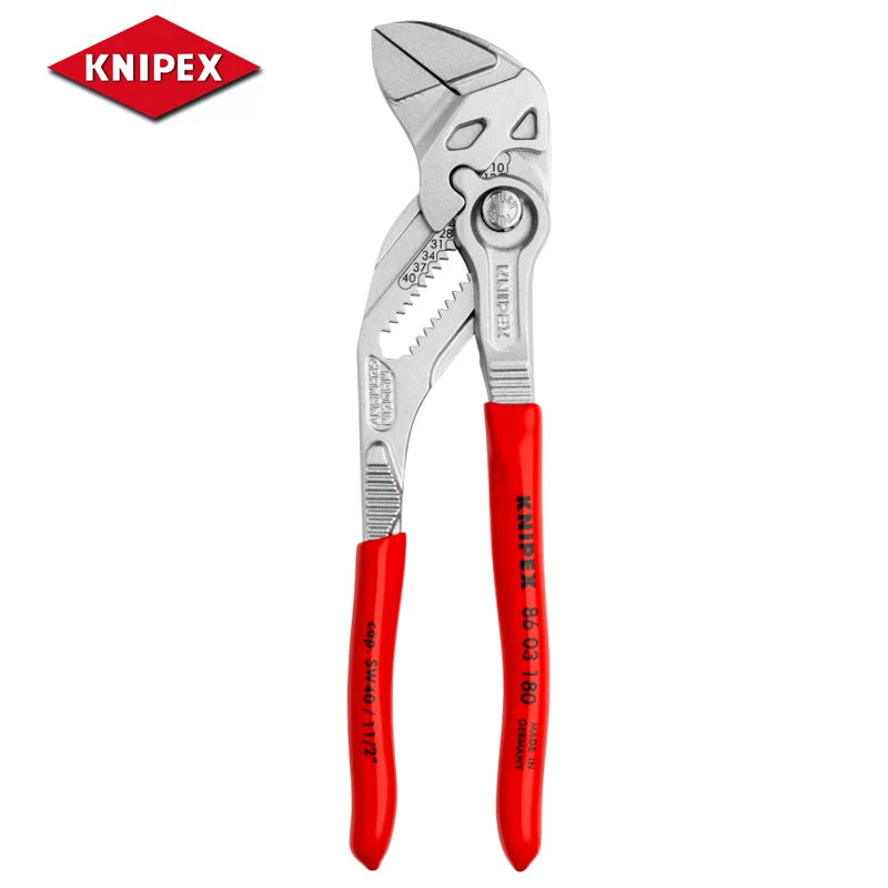 KNIPEX 8603180 180mm 2-In-1 Pliers Adjustable Spanner High-quality Wrench Plumbing Plier Hand Tools