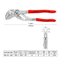 KNIPEX 8603180 180mm 2-In-1 Pliers Adjustable Spanner High-quality Wrench Plumbing Plier Hand Tools