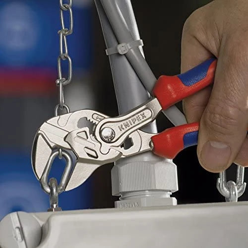KNIPEX Tools - Pliers Wrench,8605150 Chrome, Multi-Component (8605180), 7-1/4 inches8605200