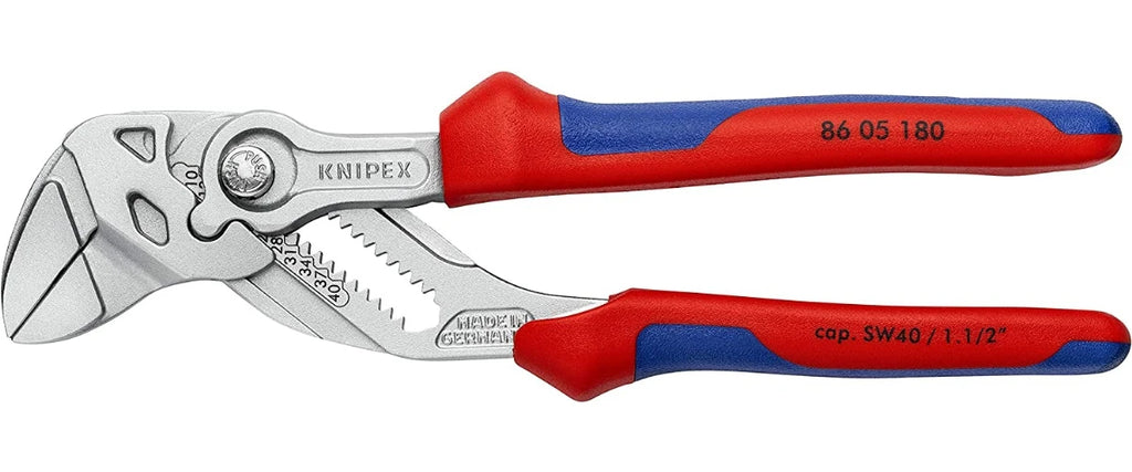 KNIPEX Tools - Pliers Wrench,8605150 Chrome, Multi-Component (8605180), 7-1/4 inches8605200