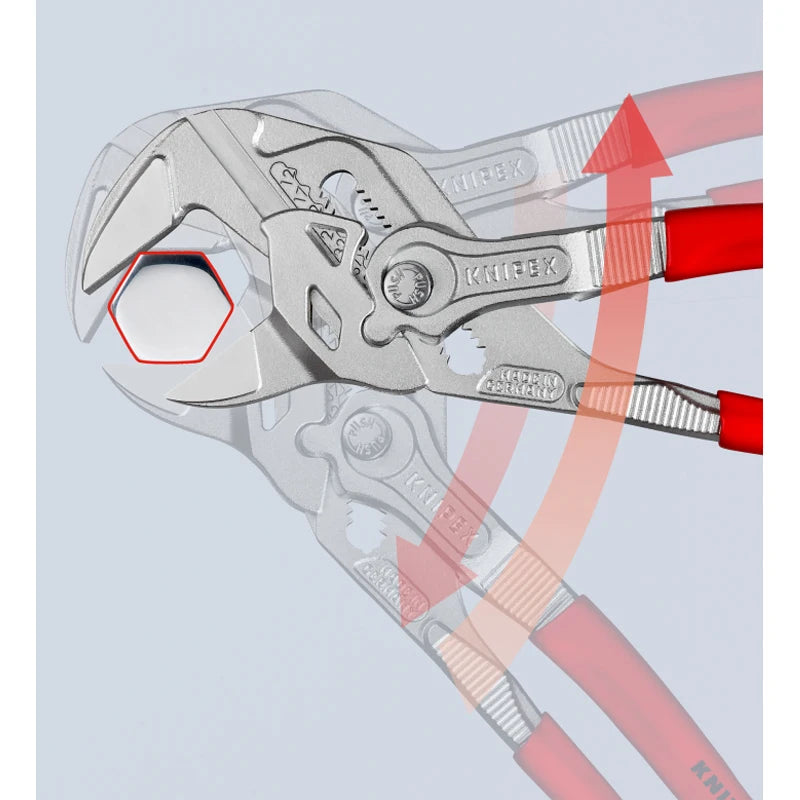 KNIPEX 8603180 180mm 2-In-1 Pliers Adjustable Spanner High-quality Wrench Plumbing Plier Hand Tools