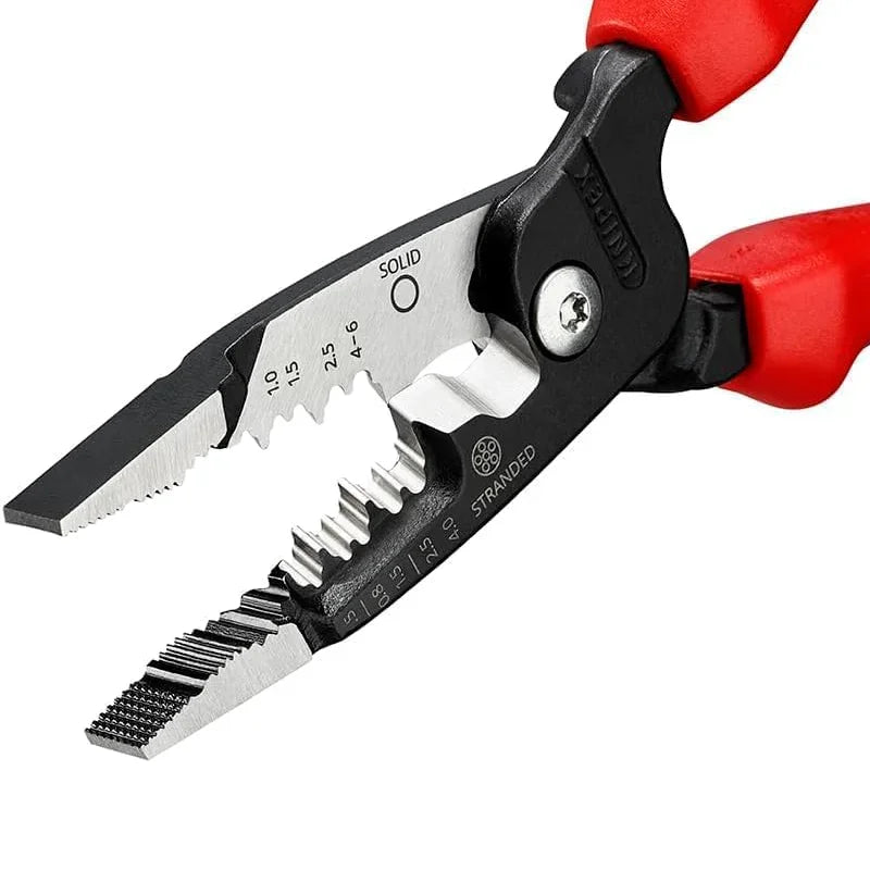 KNIPEX 1372200ME German Multifunctional Wire Stripper Strip Cut Deburr Cu Al Cables for Pro Electrician Cable Construction